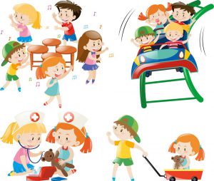 children playing different games vector 18003556 e1629790260568 معرفی بیش از 60 بازی برای کودکان