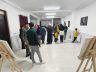 IMG 20240114 154737 scaled برگزاری نمایشگاه نقاشی هنرمند جوان روستای اکبرآباد "افشین حافظی" در خانه بلوط